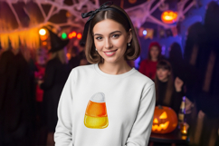 Knitted Candy Corn Sweet Halloween Treat PNG Product Image 2