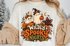 Wildly Spooky Nights Halloween Design, Cute Ghosts Bat and Product Image 2