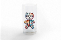 Skull Face Stitched Doll Halloween Voodoo PNG Cute Product Image 3
