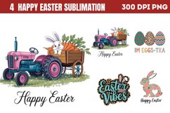 Happy Easter Sublimation PNG Product Image 1