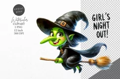 Halloween clipart, Witch clipart, Autumn clipart Product Image 1