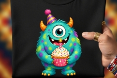 Monsters Birthday Clipart | 12 PNG Cute Monster Party Product Image 2
