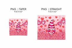 Valentines Day Gnomes Tumbler Sublimation | 20 oz | Skinny Product Image 4