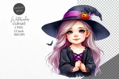 Halloween clipart, Witch clipart, Autumn clipart Product Image 1