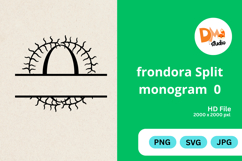 Frondora Split Monogram Product Image 1