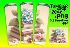 VIBRANT Sublimation Tumbler Design , Books Product Image 1