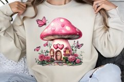 Valentines Day Fairy Houses Clipart PNG Product Image 1