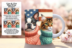 Trendy 11oz Mug Wrap Png Design , Dog and cat Product Image 1