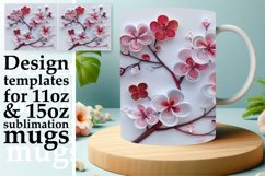 Dreamy 3D Blossom Mug Wrap 11oz 15oz Product Image 1