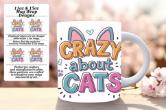 Funky 11oz Mug Wrap Png Artwork , Cat Quote Product Image 1