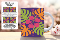 CUSTOM 11oz Mug Wrap PNG Artwork , Flowers Product Image 1