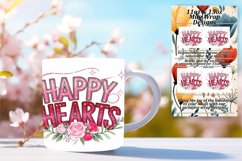 Creative 15oz Mug Wrap Png Artwork , Valentines Product Image 1