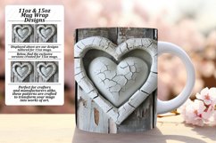 3D Heart Wall Mug Sublimation - Love's Beauty Product Image 1
