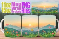 Sublimation Mug Wrap - Scenic Spring Views Product Image 1