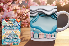 Fashionable 11oz Mug Wrap Png Artwork , Christmas Product Image 1