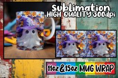 Spooky Season: 3D Halloween Mug Sublimation Wraps Product Image 1