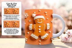 3D Gingerbread Man Wrap | Christmas Mug 11oz/15oz Product Image 1