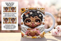 Joyful 15oz Mug Wrap Png Artwork , 3D Cupid Product Image 1