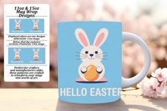 Graceful 11oz Mug Wrap Png Design , Easter Bunny Product Image 1