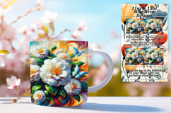 ELEGANT PNG for 15oz Mug Wrap , Flowers Product Image 1