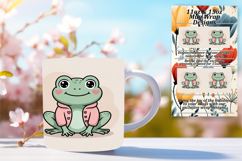 Warm 11oz Mug Wrap Png Artwork , Valenines Animals Product Image 1