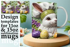 Festive 3D Easter Bunny Wrap Sublimation 11oz Product Image 1