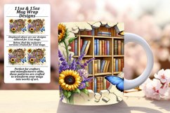 Happy 11oz Mug Wrap Png Template , Books Product Image 1
