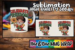 Heartfelt vibes 11oz 15oz sublimation wrap, Juneteenth Product Image 1