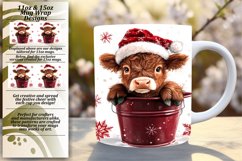 Unique 11oz Mug Wrap Png Template , Christmas Product Image 1