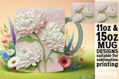 3D Petal Radiance: Mug Sublimation Product Image 1