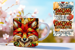 Charming 11oz Mug Wrap Png Design , Animals Product Image 1
