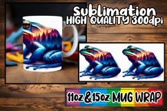 Breathtaking style sublimation 11oz 15oz mug wrap, Animals A Product Image 1