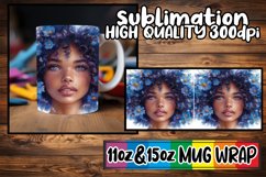 Empowered Melanin Woman 11oz &amp; 15oz Mug Options Product Image 1