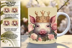 Happy Farm Pig Mug Sleeve Artwork Product Image 1