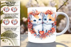 Whisker Love Story: Valentines Mug Wrap Sublimation Product Image 1