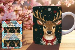 Delightful 15oz Mug Wrap Png Artwork , Holiday Product Image 1
