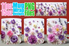 Floral Finesse Mug Wrap - Sublimation Bliss Product Image 1