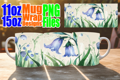Cozy afternoons 11oz 15oz sublimation wrap, Flowers Product Image 1