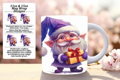 Winter Holiday Gnome 11oz/15oz Mug Wrap Watercolor Product Image 1