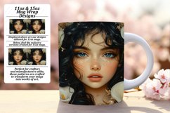 Sweet 15oz Mug Wrap Png Artwork , Fairy Product Image 1