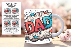Smiling Father&#039;s Day Cartoon Sublimation - 15oz Product Image 1