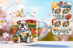 Sweet 15oz Mug Wrap Png Design , Cute Dog Product Image 1