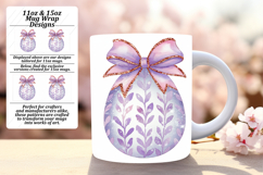 Creative 11oz Mug Wrap Png Artwork , Easter Egg Product Image 1