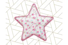 Cute Puffy Star Clipart PNG, 3D Glossy Pastel Stars Clip Art Product Image 3