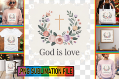 Fun TSHIRT Sublimation Designs, Christian Quotes Product Image 1