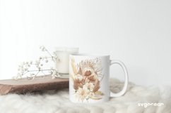 Boho Flowers Watercolor Clipart Bundle Product Image 11