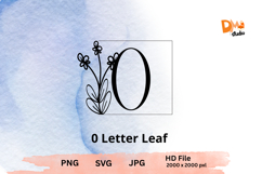 Letter Leaf Monogram Product Image 1