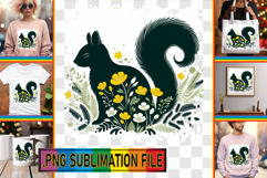 Cozy TOTE BAG Gift Ideas, Flower Animals Product Image 1