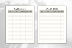 Editable Sales Log Canva Template Minimalist Product Image 3