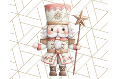 Nutcracker Clipart, Festive Holiday Toy Soldier PNG Art Product Image 3